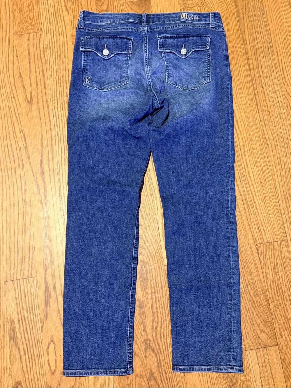 KUT From The Kloth Katy Boyfriend Jeans Medium Wash Straight Leg - Picture 13 of 13